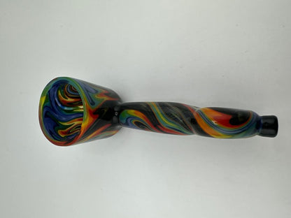 Paulson Pieces Puffco Proxy Glass Attachment - Rainbow Wig Wag Doughnut Hole