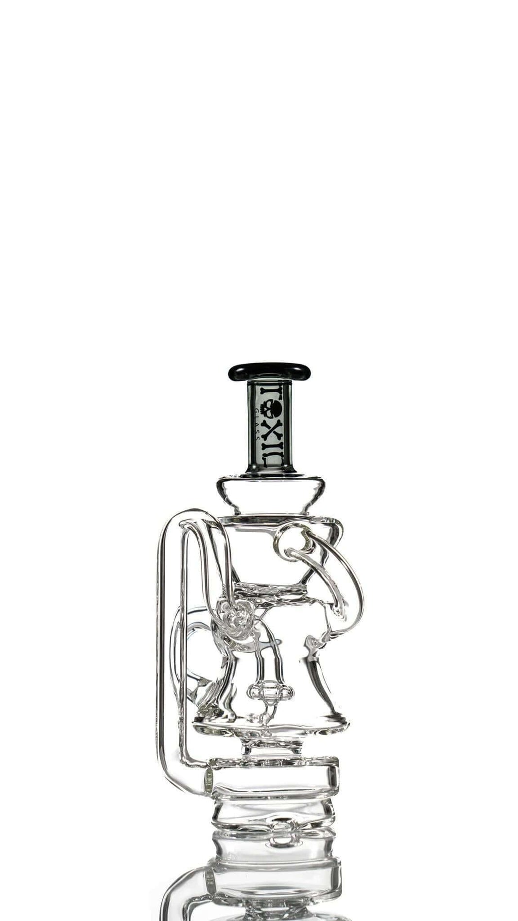 Toxic Glass TXAT15 Recycler attachment featuring intricate detailing and superior filtration for Puffco devices.