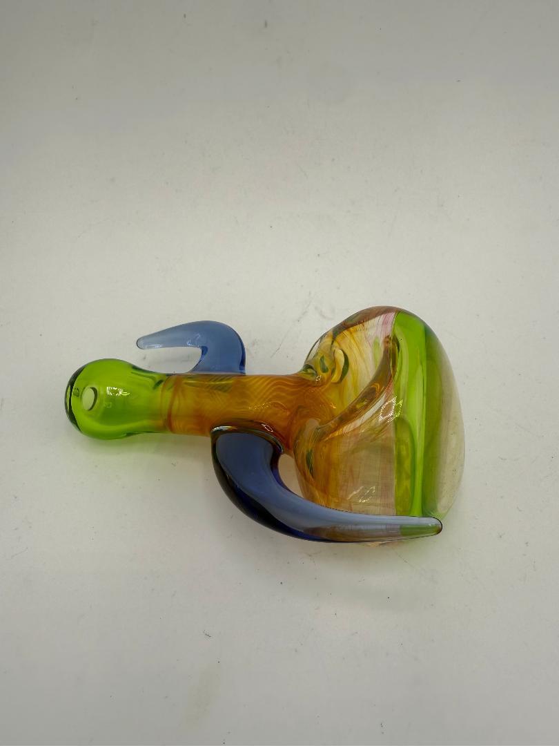 Lylo Glass Fumed Double Horn Pipe