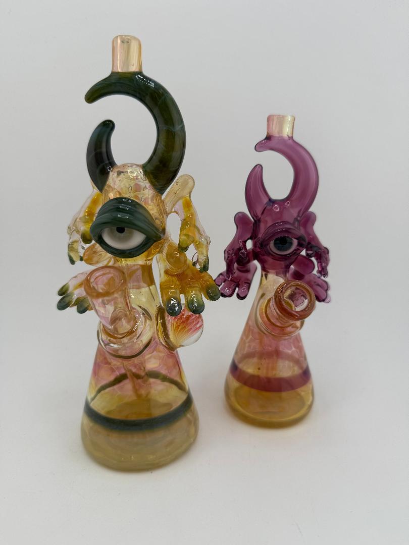 Jarvis Glass Fumed Warrior Mini Tube 10mm 45°