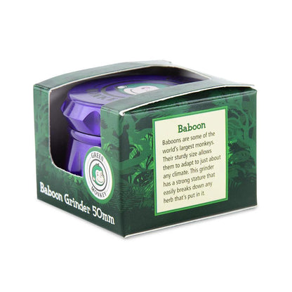 Green Monkey Zinc Baboon Crown Grinder 50mm