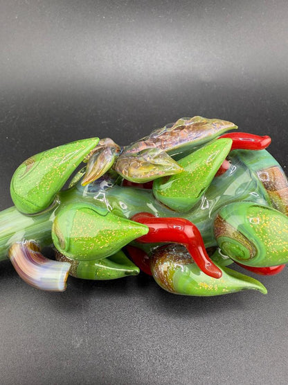 Mr. Gray Glass Nug Study Chillum & Pendant Set