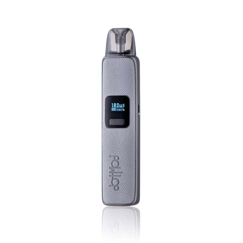 DotMod dotPod Pro Kit in grey with digital display, compact design, perfect for vaping enthusiasts.