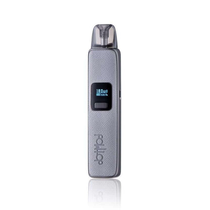 DotMod dotPod Pro Kit in grey with digital display, compact design, perfect for vaping enthusiasts.
