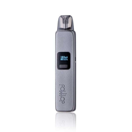 DotMod dotPod Pro Kit in grey with digital display, compact design, perfect for vaping enthusiasts.