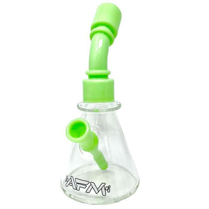 AFM Glass 8" One Shot Clear Glass Mini Dab Rig 14mm 45°