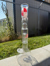 Zob Glass 14" Mini 4 Arm Beaker Flower Piece 14mm 90°