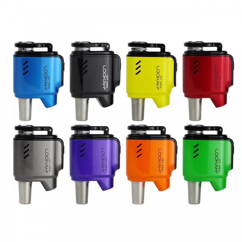 LOOKAH Q7 Mini E-Nail Banger Kit in various colors, showcasing versatility and portable design.