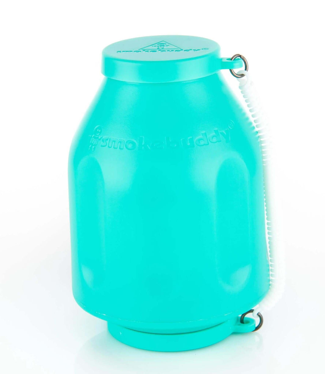 Smokebuddy Original Personal Air Filter in teal color, designed to eliminate smoke odor discreetly.