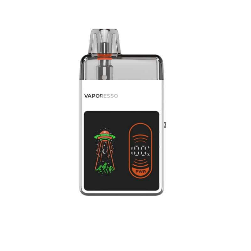 Vaporesso Eco Nano Pro vape with LUSH Mesh Pod and dynamic display, showcasing entertainment and precise battery indicator.