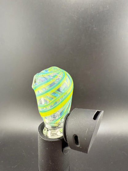 Paulson Pieces Puffco Pivot Glass Replacement Top W/ Auto Spinning Pearl Feature - Cactus Inspired Side Shooter