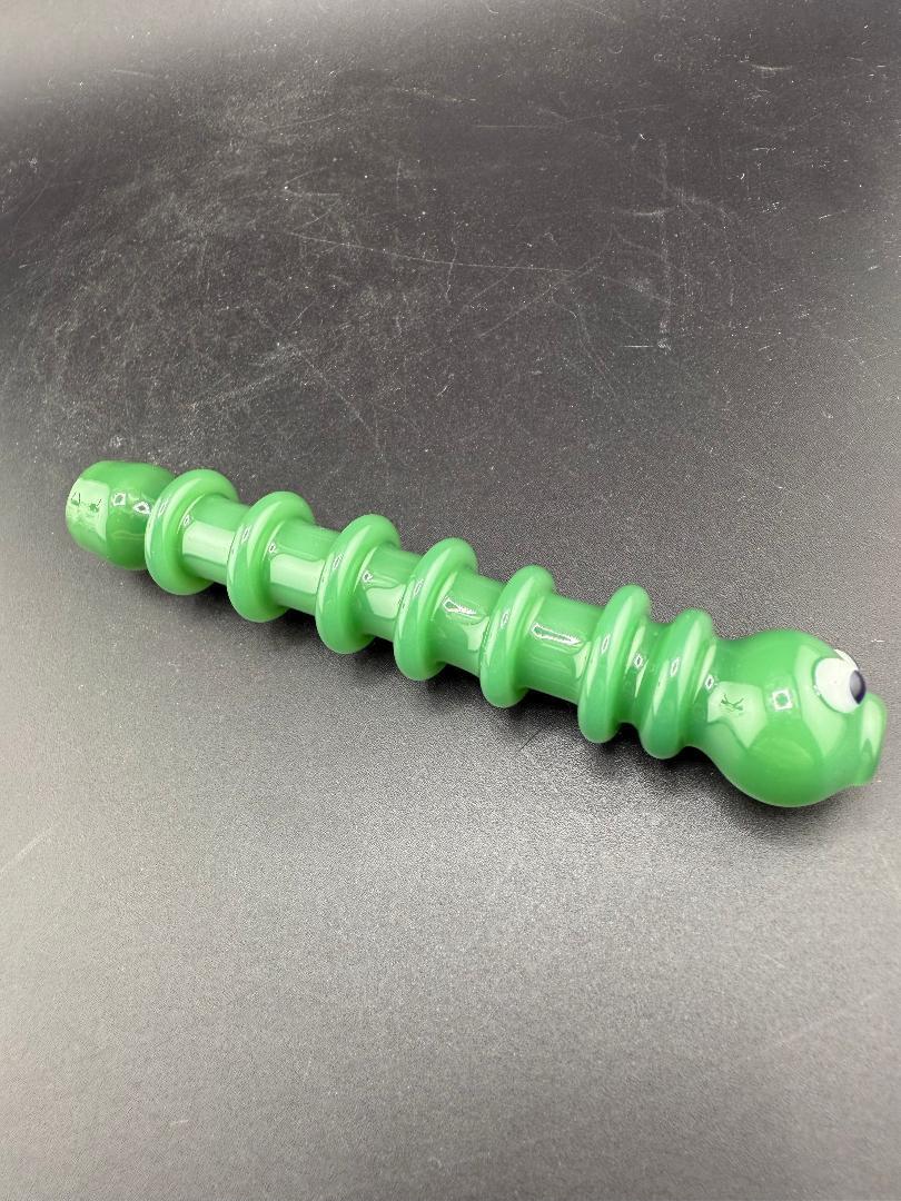 Wildfire Productions Pipe - Green Glow Worm Onie / Chillum