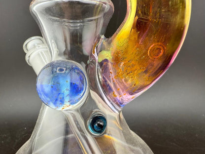 Brando Glass Mini Beaker - Fumed Bottom & Fumed Horn 10mm 45°