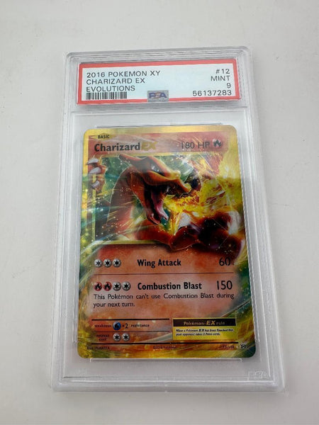 Pokémon TCG Graded – Charizard EX 12/108 – PSA Mint 9 – 2016 XY Evolutions
