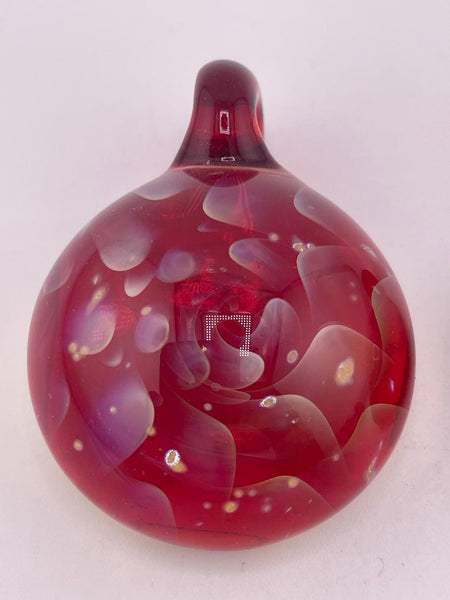 Brando Glass Pendat - Red w/ Fume Tech