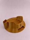 Kandy Custom 3-D Prints Puffco Peak Pro stabilization base in gold designed to hold the V1 hot knife securely.