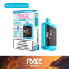 Raz 25k disposable vape with blueberry watermelon flavor, featuring a clear design and powerful performance.