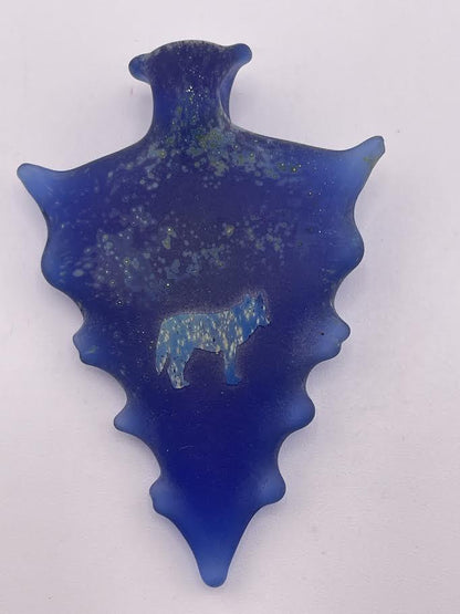 Brando Glass Pendant -  Arrow Head