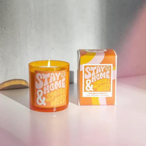 Wild Rose Candle - Stay Home & Smoke Weed
