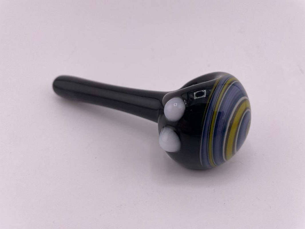 Filla John Glass Dry Pipe - Full Color w/ Wig Wag Cap