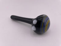 Filla John Glass Dry Pipe - Full Color w/ Wig Wag Cap