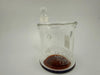 Home Blown Glass Colored Q-Tip ISO Jar for easy dab cleaning, handcrafted in the USA with durable borosilicate glass.