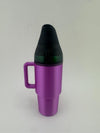 3D printed Puffco Proxy Core mug in pink with a handle, showcasing a unique and playful design.
