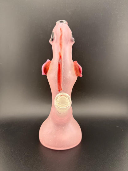 Phranq Glass Pink Sand Blasted Dragon Rig 10mm 45°