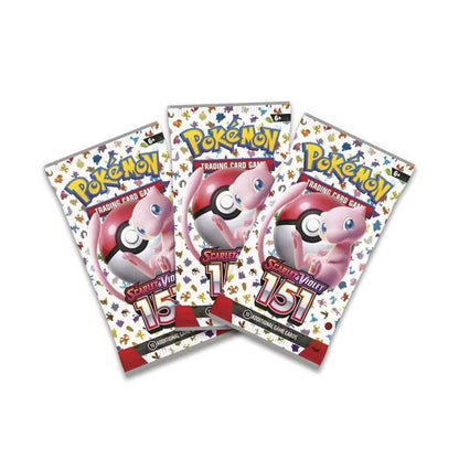 Pokémon TCG Scarlet & Violet 151 Poster Collection - Bulbasaur, Charmander & Squirtle | 3 Booster Packs