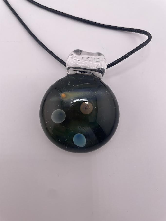 Tim Doane Glass Pendant  - Space Scene