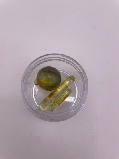 Paulson Pieces Slurper Set -  5pc Fumed Green