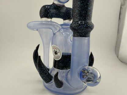 Crondo Glass Blue & Dichoric Double Recycler 14mm 90°