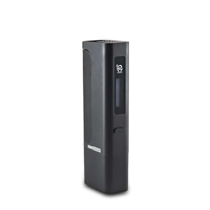 Huni Badger Portable Device Pro for herbal extracts, featuring a sleek design and intuitive one-button control.
