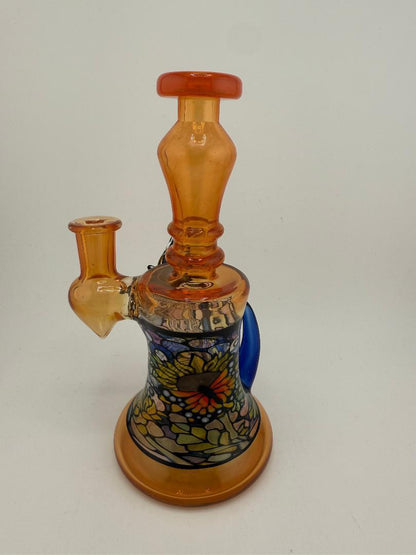 Windstar Glass Monarch Orange Banger Hanger 10mm 90