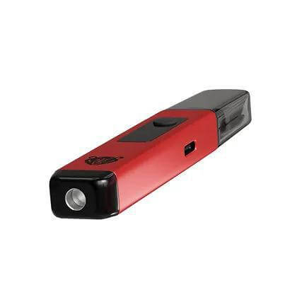 Bear Quartz Trio Hot Knife in red, featuring a hot blade, infrared reader, and dual LED flashlight for enhanced functionality.