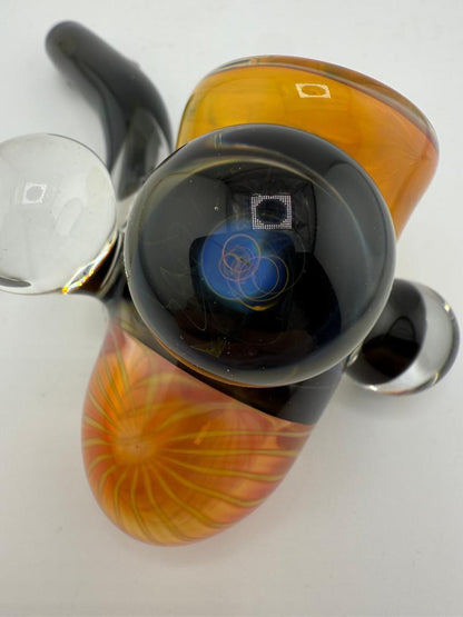 Lylo Glass Fumed  Sherlock w/ Opal Marble Attachment