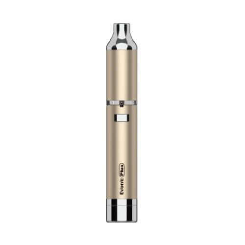 Yocan Evolve Plus Vaporizer in gold color, featuring advanced technology for optimal vaping experience.