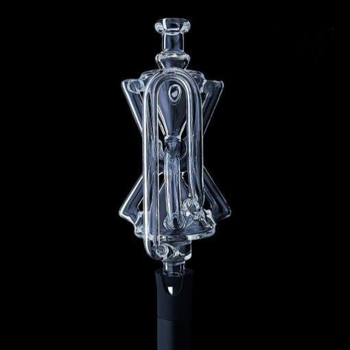 Iridescent Glass x Ion Glass Puffco Pivot Topper - PivXCR mouthpiece, clear design compatible with Puffco Pivot.