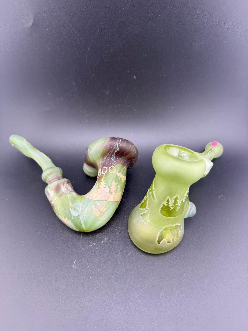 Brando Glass Sandblasted Pipes