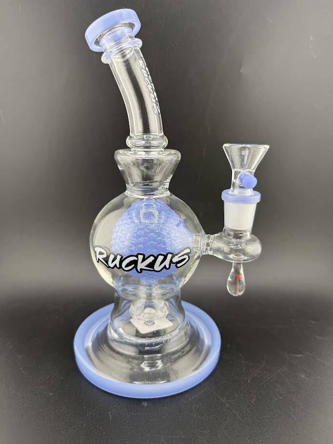 Ruckus Glass 8" Bulb Rig 14mm 90°