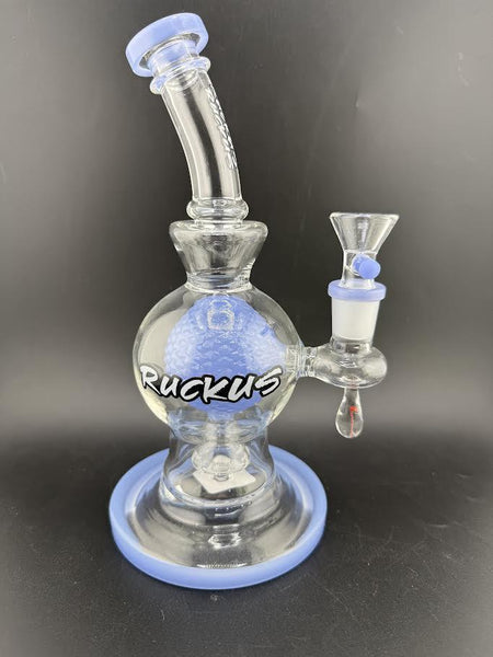 Ruckus Glass 8" Bulb Rig 14mm 90°