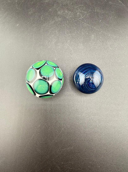 Mop Head Glass Marble - Pastel Vortex 1.2" - 1.5"