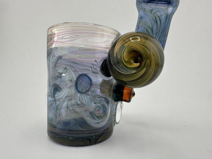 Brando Glass Puffco Proxy Accessory - Blue Fumed Stand Up Side Car