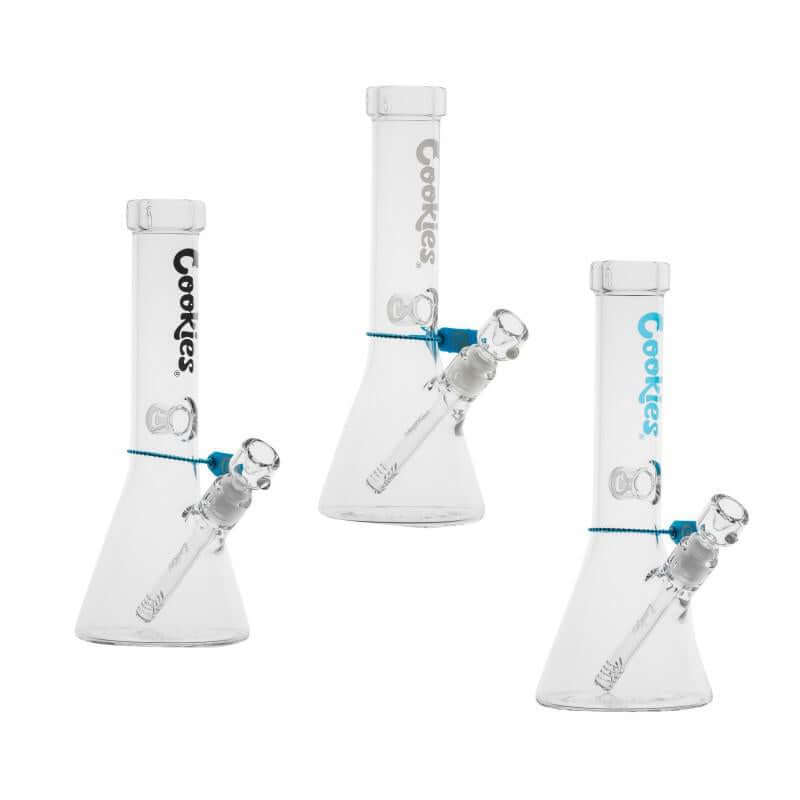 Cookies Original Beaker Water Pipe set, featuring durable borosilicate glass and classic beaker design for smoking.