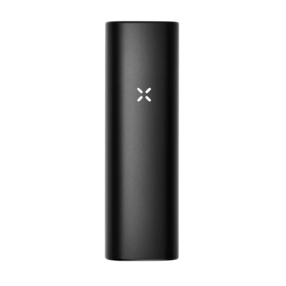 PAX Plus Portable Vaporizer in sleek black design for dry herb and concentrate use, showcasing its modern and compact profile.