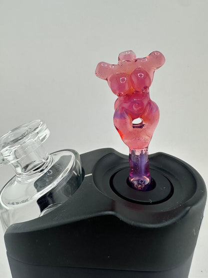 Paulson Pieces Dr. Dabber Switch GO Joystick Carb Cap – Clear with Lady Torso Handle