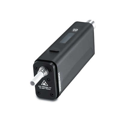 Huni Badger Portable Device Pro with ceramic heating tip, compact design for on-the-go herbal extraction use.