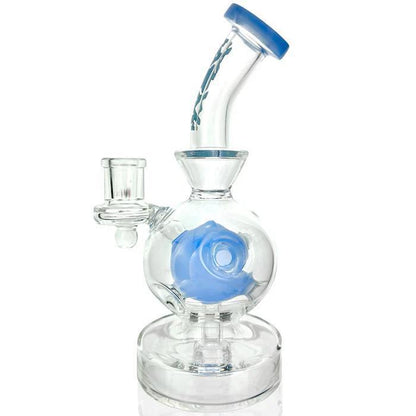 AFM Glass 8"  Swiss Ball Glass Dab Rig TX694 14mm 90°