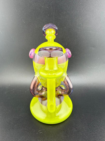 Creep Glass Faceted Totem Bird 10mm 90°