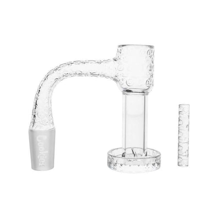 Cookies Slurper Banger 14mm, high-performance quartz banger for flavorful hits with tower and dichro cap.